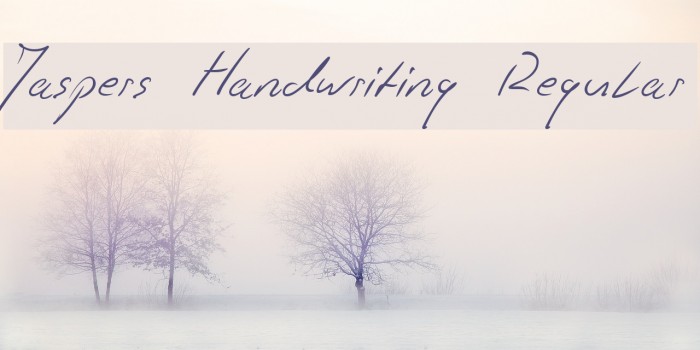 Jaspers Handwriting Regular Font examples