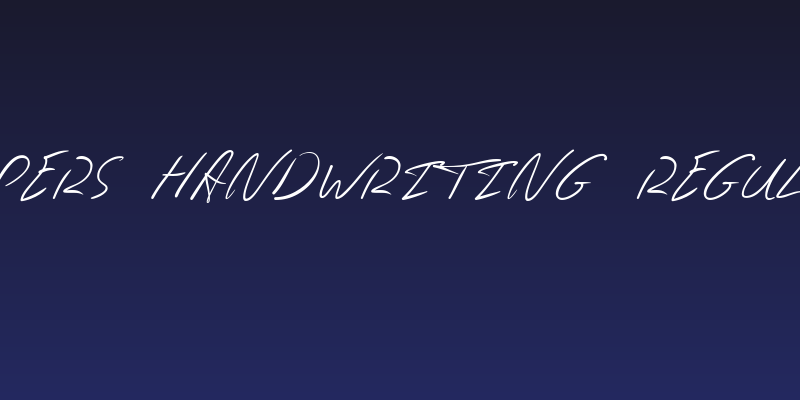 Jaspers Handwriting Regular Social Header