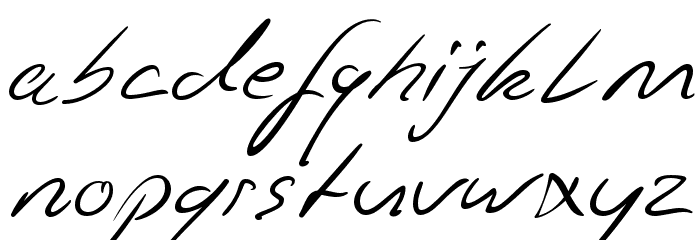 Jaspers Handwriting Regular Font LOWERCASE
