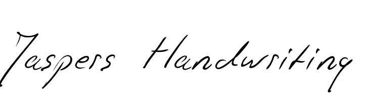 Jaspers Handwriting Font