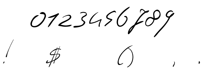 Jaspers Handwriting Font OTHER CHARS