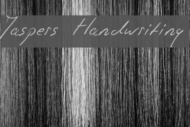 Jaspers Handwriting Font examples