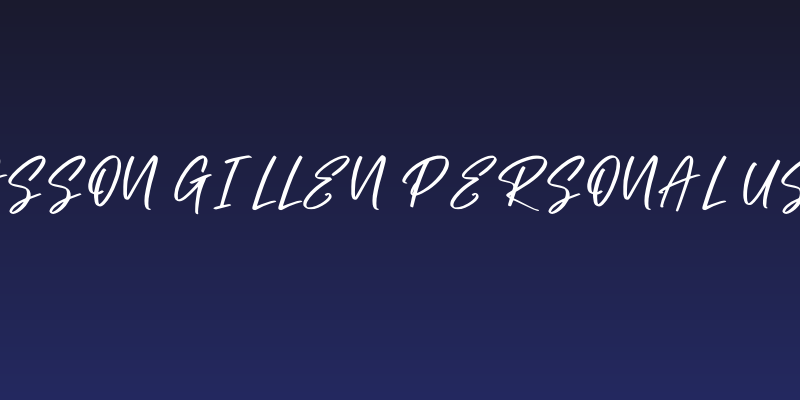 Jasson Gillen Personal Use Social Header