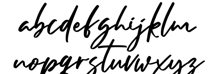 Jasson Gillen Personal Use Font LOWERCASE