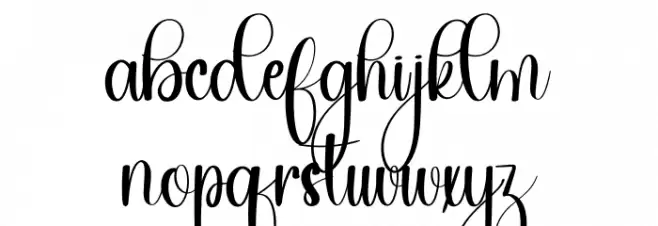 Jastine 字体 小写
