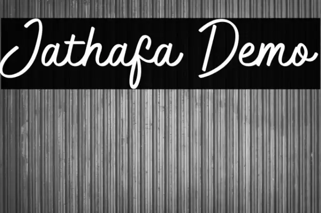 Jathafa Demo Font examples
