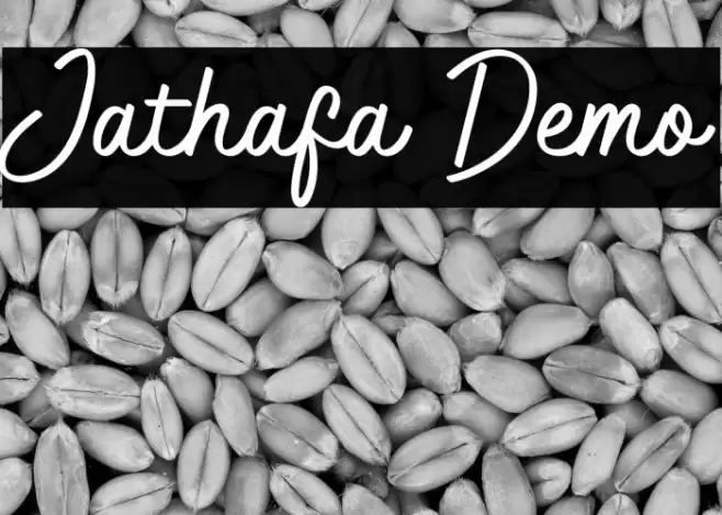 Jathafa Demo Font examples