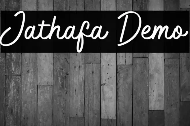 Jathafa Demo Font examples