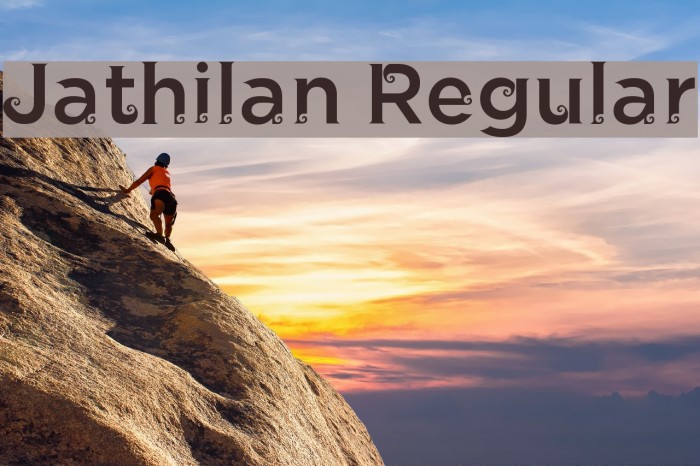 Jathilan Regular Font examples