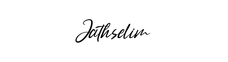 Jathselim  Frei Schriftart Herunterladen