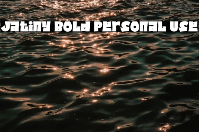 Jatiny Bold Personal Use Example 3
