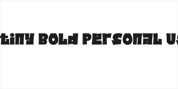 Jatiny Bold Personal Use Logo