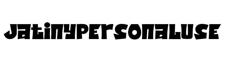 Jatiny Personal Use  font caratteri gratis