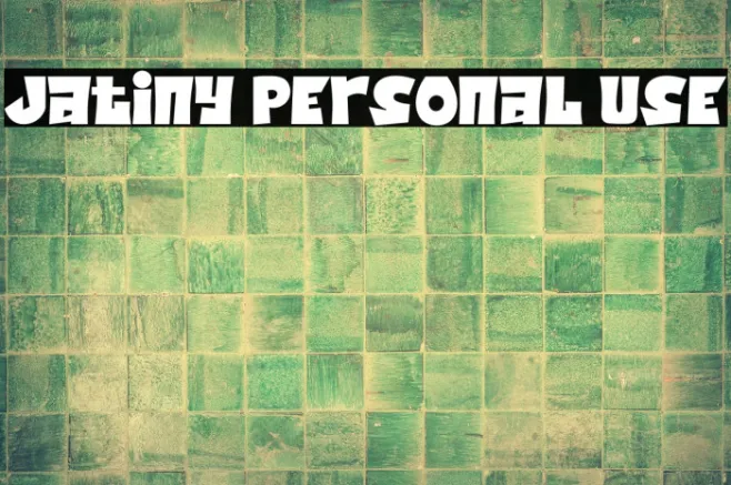 Jatiny Personal Use Example 3