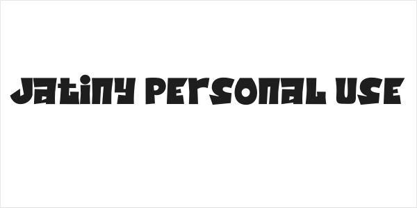 Jatiny Personal Use Logo