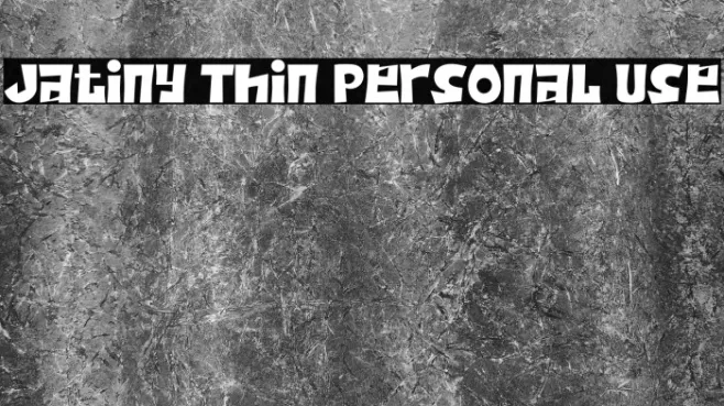 Jatiny Thin Personal Use Example 2