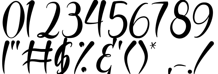 Jattestor Demo Font OTHER CHARS