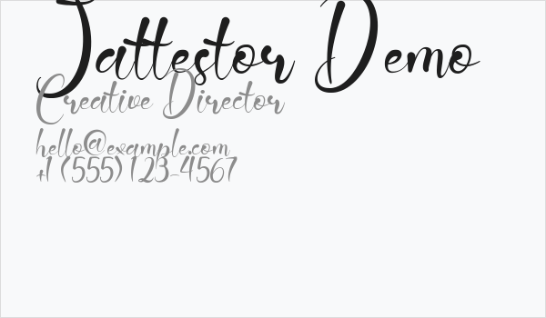 Jattestor Demo Business Card