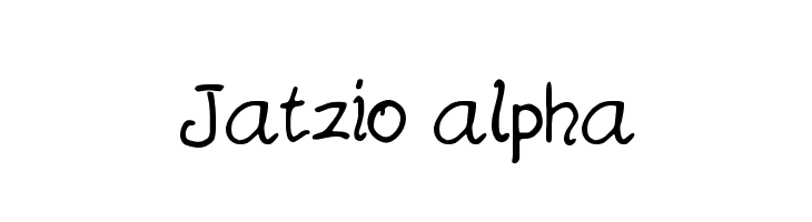 Jatzio alpha  font caratteri gratis