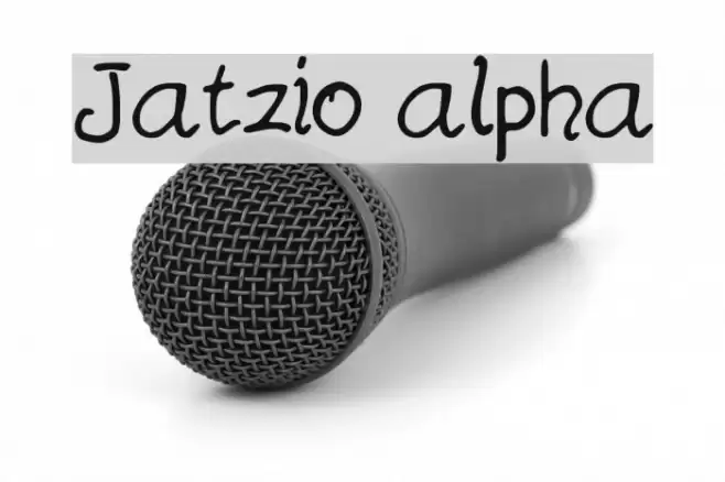 Jatzio alpha Font examples