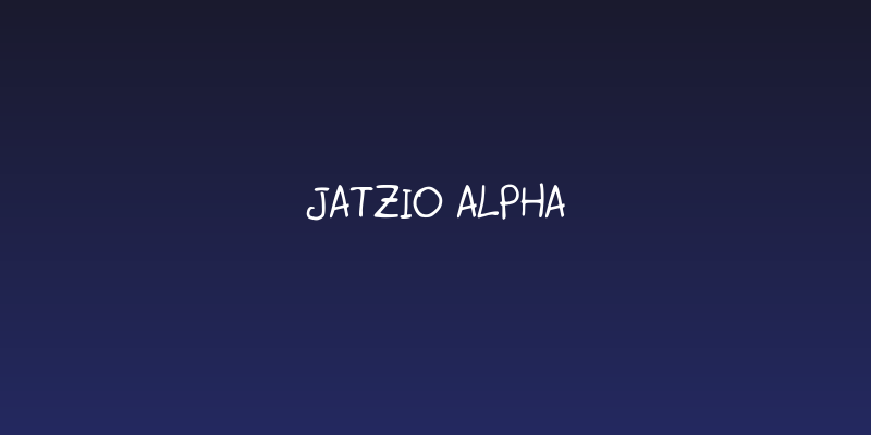 Jatzio alpha Social Header