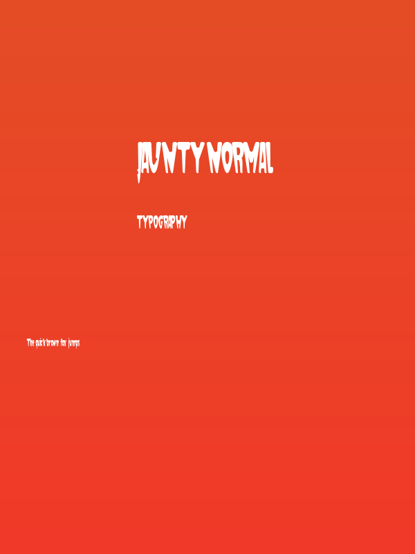 Jaunty Normal Poster