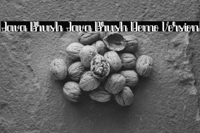 Java Brush Java Brush Demo Version Font examples