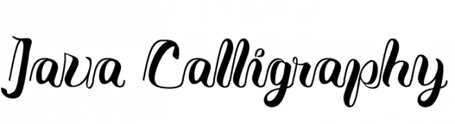 Java Calligraphy  Fuentes Gratis Descargar