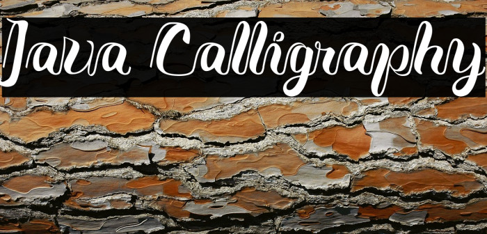 Java Calligraphy Example 2