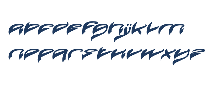 Java Island Bold Italic Lowercase