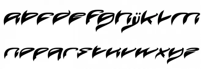 Java Island Bold Italic 字体 小写