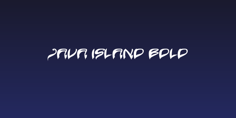 Java Island Bold Social Header