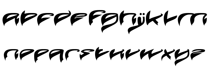 Java Island Bold Font LOWERCASE