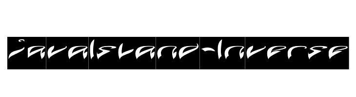 Java Island-Inverse  フリーフォントのダウンロード