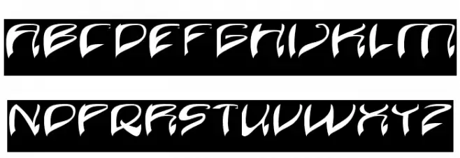 Java Island-Inverse Schriftart Groß