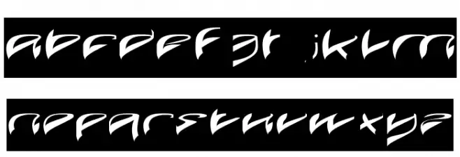 Java Island-Inverse फ़ॉन्ट लोअरकेस