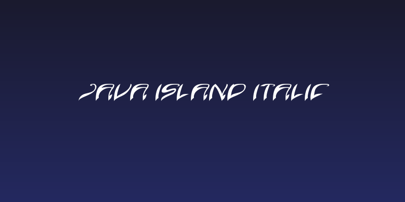 Java Island Italic Social Header