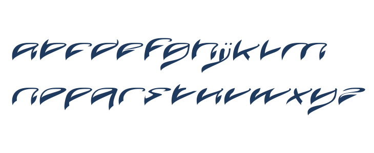 Java Island Italic Lowercase