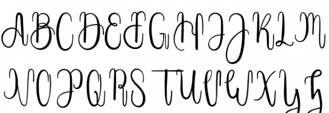 Java Signature Schriftart Groß