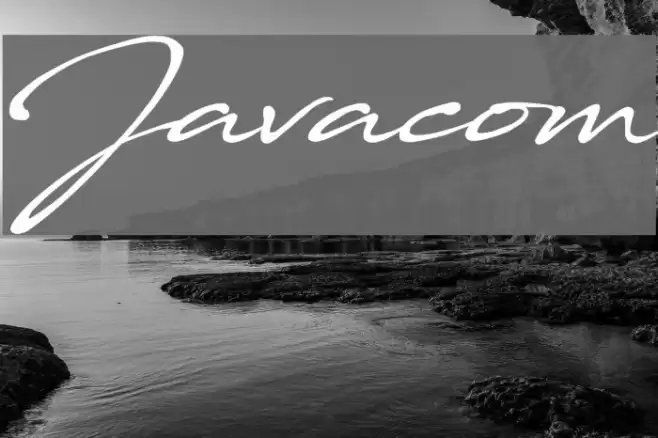 Javacom Font examples
