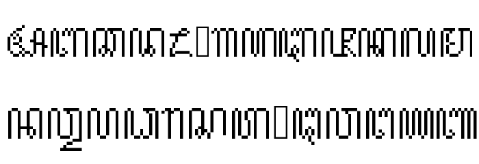 JavaneseHierogly Font LOWERCASE