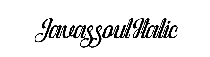 Javassoul Italic  Free Fonts Download