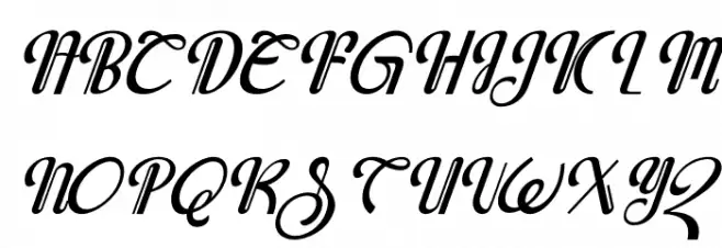 Javassoul Italic फ़ॉन्ट अपरकेस
