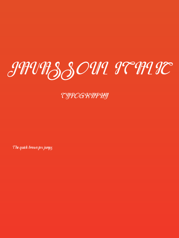 Javassoul Italic Poster