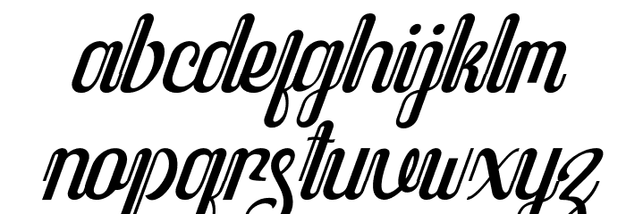 Javassoul Italic Font LOWERCASE
