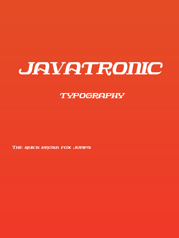 Javatronic Poster
