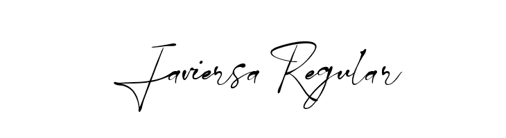 Javiersa Regular  フリーフォントのダウンロード