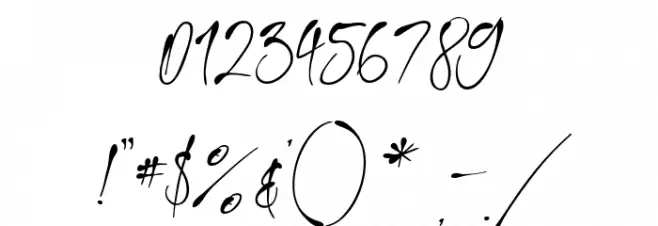 Javiersa Regular Font OTHER CHARS