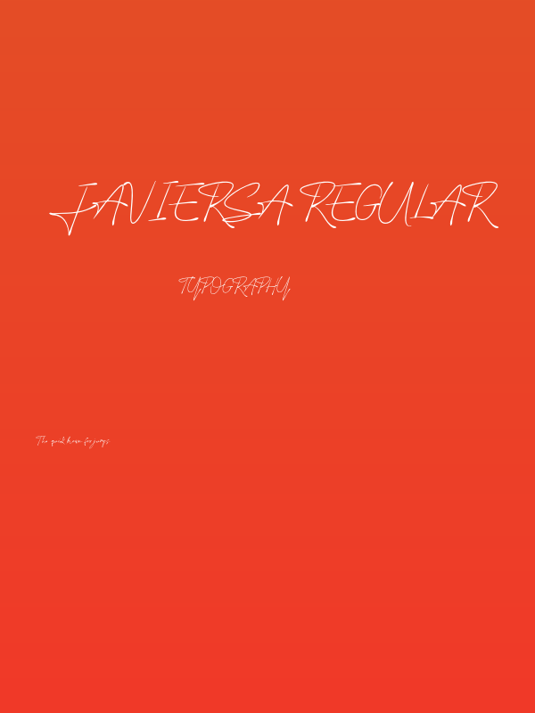 Javiersa Regular Poster