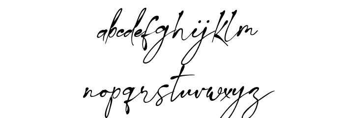 Javiersa Regular Font LOWERCASE